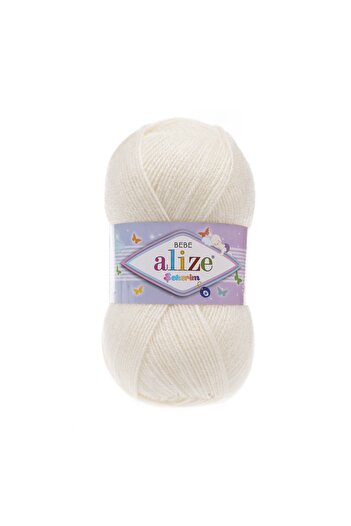 Alize Şekerim Bebe Hand Knitting Thread Light Cream 062
