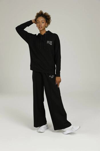 Kinetix Sn836 Gınny Prınted Detaı Siyah Kadın Sweatshirt