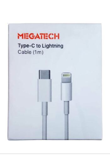 MEGATECH Type-c Lightning Iphone Uyumlu Hızlı Şarj Kablosu 1m
