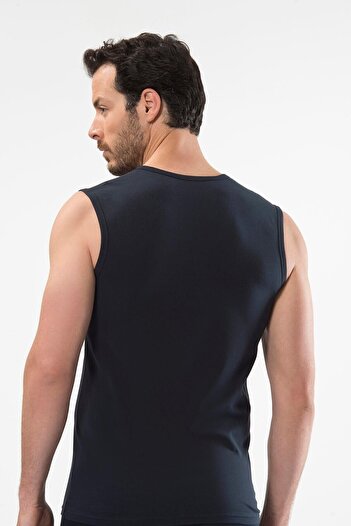 Cacharel 3 Men's Sports V-Neck Undershirt 95% Cotton 5% Elastane