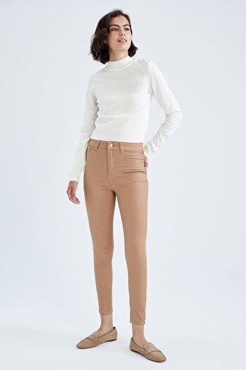 DeFacto Super Skinny Fit High Waist Trousers