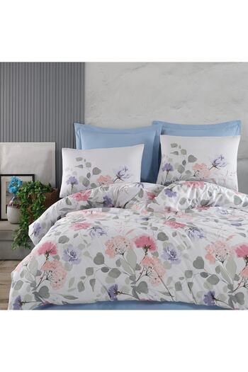 Altınbaşak Creaforce Double Duvet Cover Set Tiffany Sky