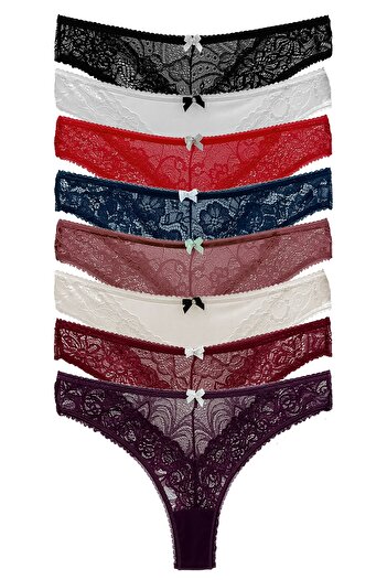 HNX 8-Piece Lace Thong Women's Panties