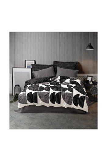 Cotton Box Modern Single Duvet Cover Set Niko Anthracite