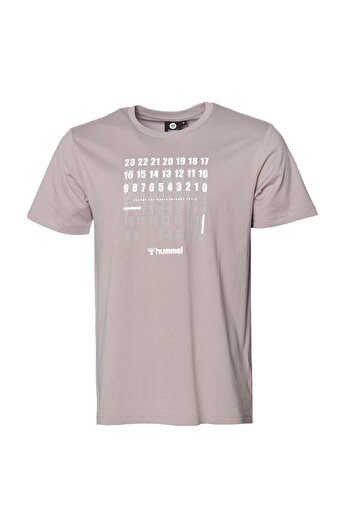 hummel Crew Neck Printed Gray Men's T-shirt 911566-1026 Hmlbugo T-shirt M