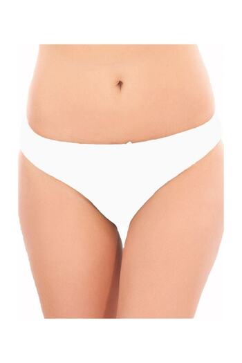 İlke Size 42 Women's White Bow Bikini Panties