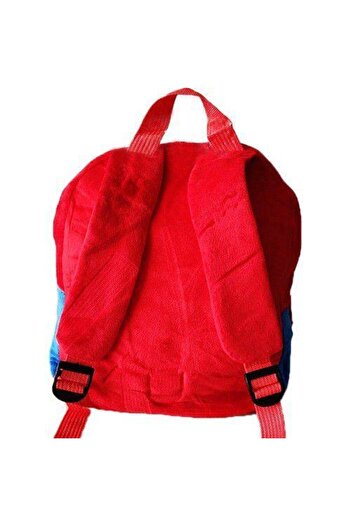 Mashotrend Spiderman Peluş Çanta - Kadife Çanta - Anaokulu Çantası - Kreş Çantası - Yumuşak Çanta