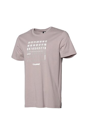 hummel Crew Neck Printed Gray Men's T-shirt 911566-1026 Hmlbugo T-shirt M