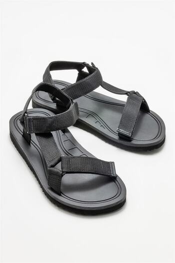 Elle Shoes Black Men's Casual Sandals