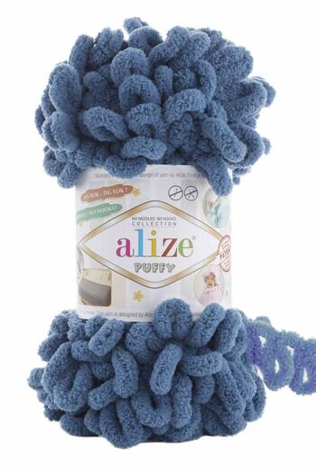 Alize Puffy 637 Airman Blue Νήματα πλεξίματος χειρός 100 γρ.