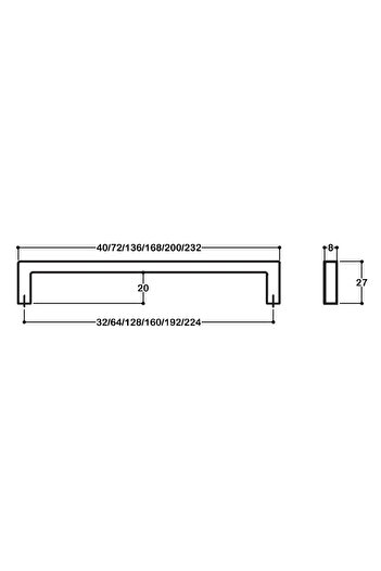 System Mat Altın Rengi 160 Mm Modern Kulp - Ssy7938 0160 Bb