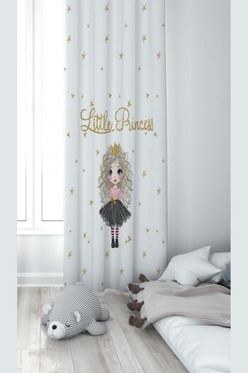 on the clouds Little Princess Girl Patterned Digital Printing Washable Baby Kids Room Background Curtain