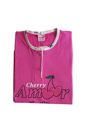 Tarık Girl's Short Sleeve Pajama Set-medium Thick-100% Cotton-1860