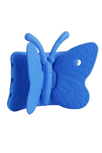 HTstore Galaxy Tab A8 10.5 Sm-x200 (2021) Butterfly Tablet Case with Stand-blue