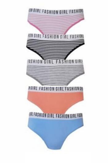 HMSGİYİM Βαμβακερά εσώρουχα Hera Bikini - Πακέτο 5 Fashion Girl