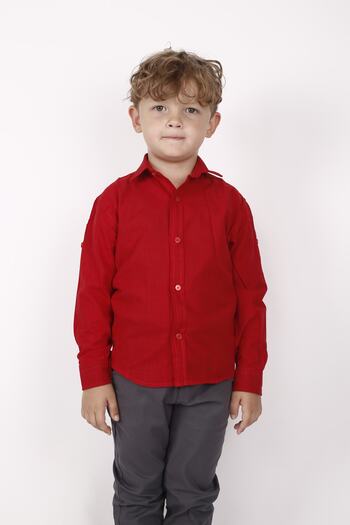 FATELLA Boy 23 April 29 October Demonstration Long Sleeve School Shirt