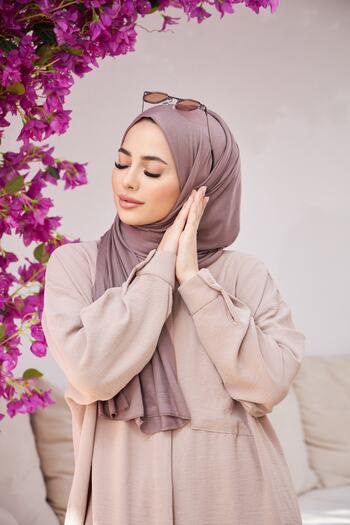 Naciye Sultan Mink Colored Combed Shawl