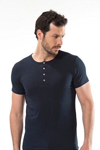 Cacharel 5 Men's Buttoned Short Sleeve 95% Cotton 5% Elastane T-Shirts