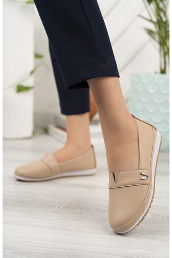 Moda Değirmeni Women's Buckle Casual Shoes Md1131-111-0004