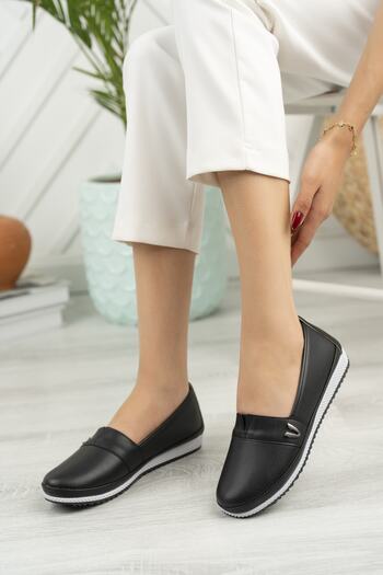 Moda Değirmeni Women's Buckle Casual Shoes Md1131-111-0004