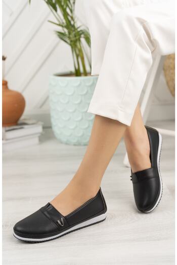 Moda Değirmeni Women's Buckle Casual Shoes Md1131-111-0004