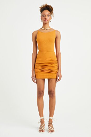 IAMNOTBASIC Women's Mustard Heidi Skirt