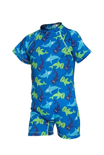 Emayo Baby Jumpsuit Swimsuit +40 Sharks with UV Protection