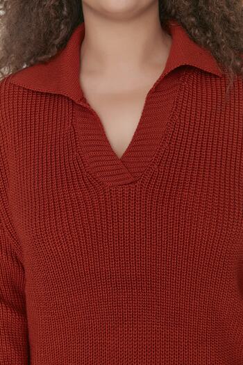 Trendyol Curve Thessaloniki Knit Knitwear Sweater - Tile Shirt Collar TBBAW23AN00081
