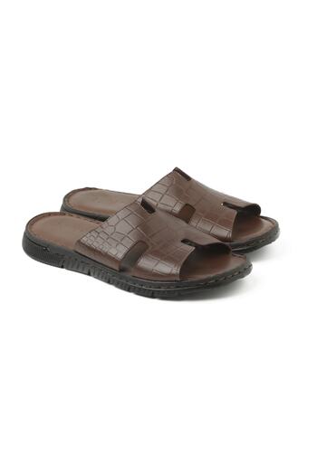 John May Men's Slippers Wa-1925 Brown