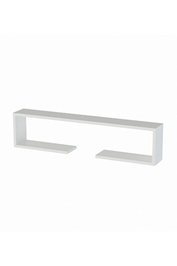 Egecan Mobilya Beyaz 80 Cm Duvar Rafı Kitaplık
