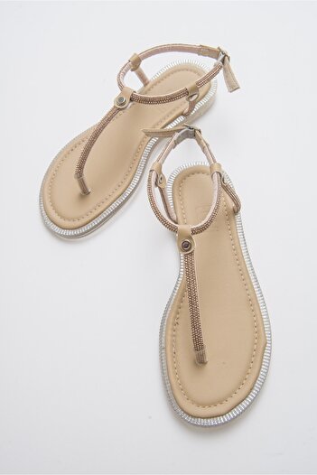 Luvi Mono Skin Stone Flip Flops Women's Sandals