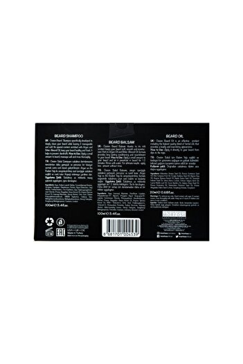 Ossion Ossion Beard Care Set - 3-Piece (Shampoo + Balm + Oil) Cardboard Box