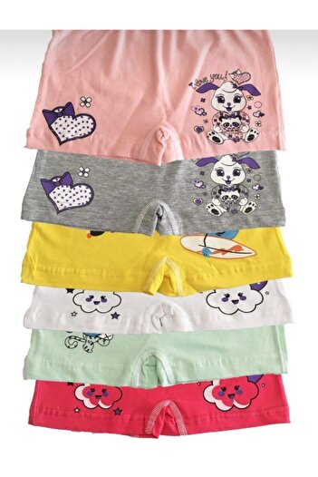 Tutku Set of 6 Girl's Boxers