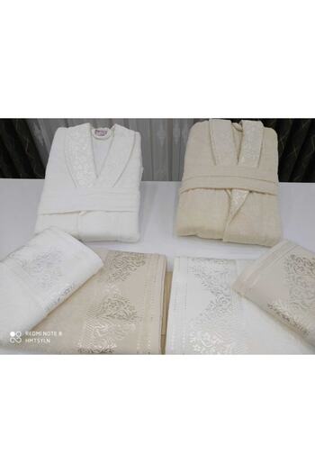 Fiesta Jacquard 6 Piece Family Bathrobe Set
