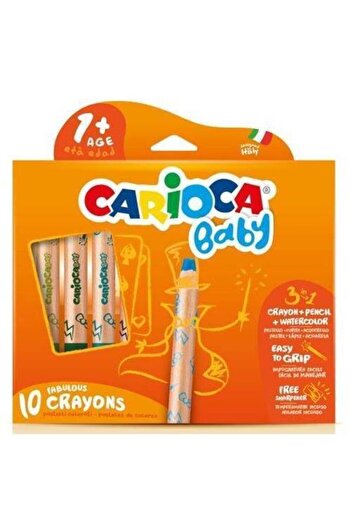 CARIOCA Baby Crayon 10 Colors