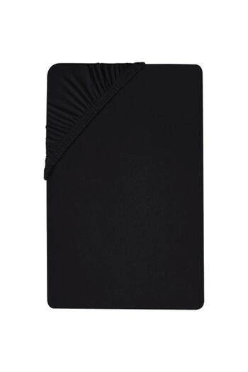 Şanlı King Size Combed Cotton Elastic Bed Sheet 180 X 200 Cm Black