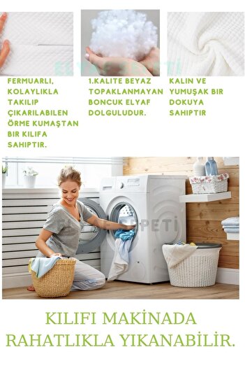 Elyaf Sepeti Silikon Dolgulu 5 Farklı Bölge Destekli Hamile Ve Emzirme Yastığı