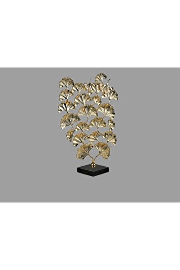 Kokosh Home Mermer Kaideli Yaprak Ginko Dekor 36x21 Cm