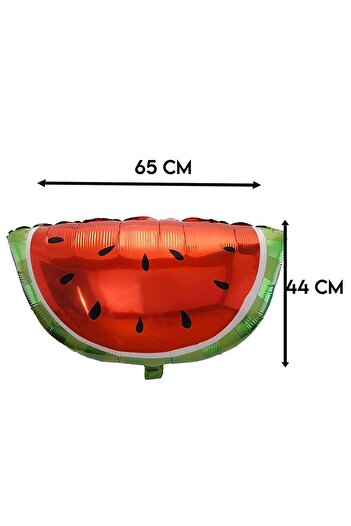 Parti dolabı 1 Piece Watermelon Slice Fruit Concept Large Size Foil Balloon Watermelon 65x44 Cm