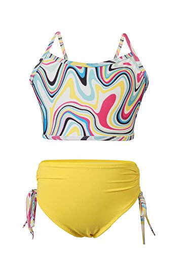 İYİBU Tesmay Strappy Girl's Swimsuit Set of 2 Adjustable New Season Slim Fit