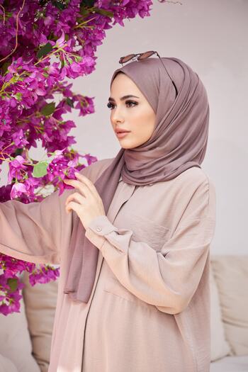 Naciye Sultan Mink Colored Combed Shawl