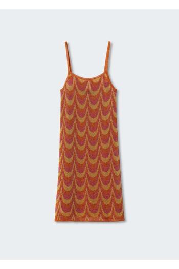 MANGO Woman Lurex Örgü Elbise