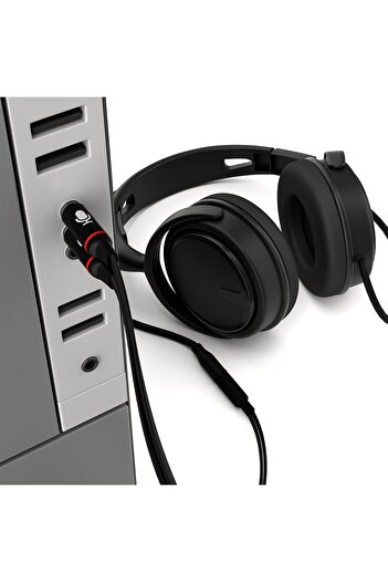 aogo 3.5mm Kulaklık Mikrofon Ayırıcı Kablo Aparat 3.5mm Dişi 2x3.5mm Erkek Kulaklık Mic Audio Y Splitter