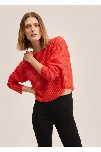 MANGO Woman Elastic Knitwear Sweater