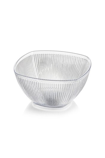 ultraform Medium Clear L Borak Square Salad Bowl