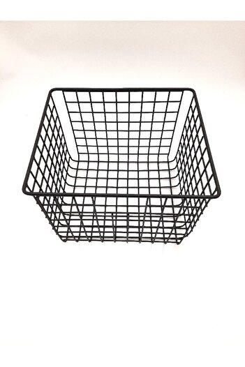 GO DEKOR Çok Amaçlı Yeni Dekoratif Sepet – Siyah 25 X 23 X 20 Cm