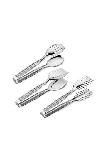 Schafer Stainless Steel Twist Serving Tongs - Set of 3