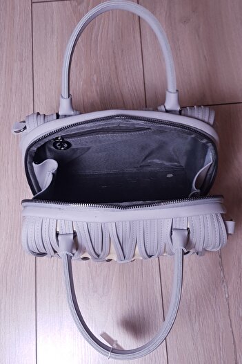 Dumledo Galanti Naru Grey/yellow Shoulder And Hand Bag