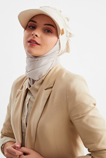 Butikgiz Γυναικείο Hijab Multi Chiffon Silky Shawl και βαμβακερό χτενισμένο καπέλο διπλό - Άνετο, εξαιρετικά ελαφρύ