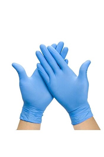 Octacare Blue Nitrile Powder-Free Exam Gloves 100 Pieces Small